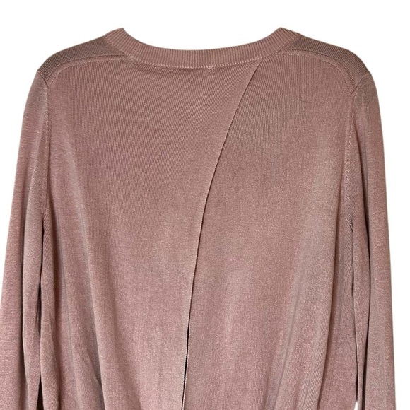 Lululemon Bring It Backbend Sweater- Pink Open Back Cashmere Blend-Size 4 - Picture 8 of 12